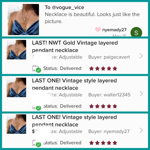 LAST ONE! Vintage style layered choker - 5 Stars✨ - Picture 4 of 6